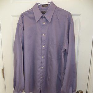 Long Sleeve Lavender Dress Shirt, Size 16 1/2